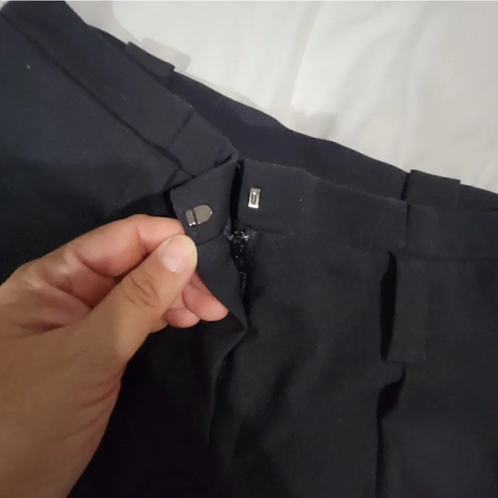 Mango basics high waisted cropped pants